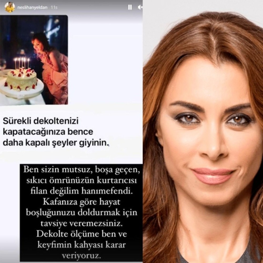 neslihan yeldan dan dekolte yorumuna cevap 